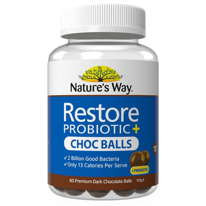 Nature's Way Restore Probiotic Chocolate Balls 60