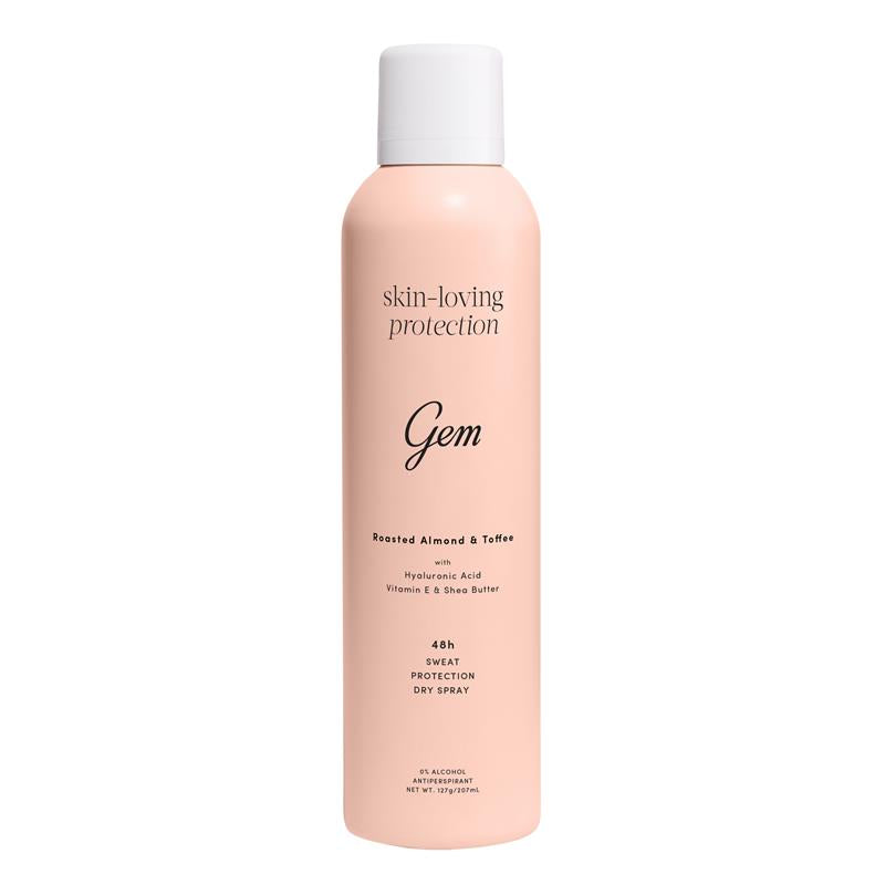 Gem Skin-Loving Antiperspirant Deodorant Aerosol Roasted Almond & Toffee 207ml
