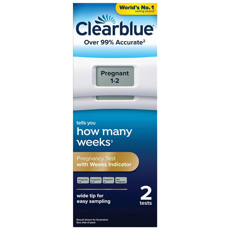 Clearblue Digital Pregnancy Test Weeks Indicator 2 Tests