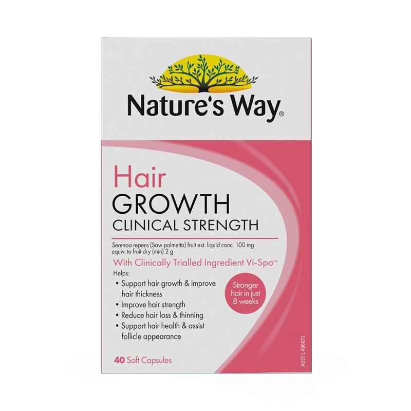 Nature's Way Hair Growth Clinical Strength 40 Capsules