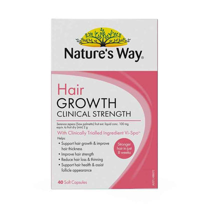 Nature's Way Hair Growth Clinical Strength 40 Capsules