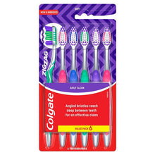 Colgate Toothbrush Zig Zag Daily Clean Soft Value 6 Pack