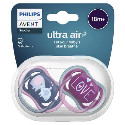 Avent Ultra Air Soother 18+ Months 2 Pack