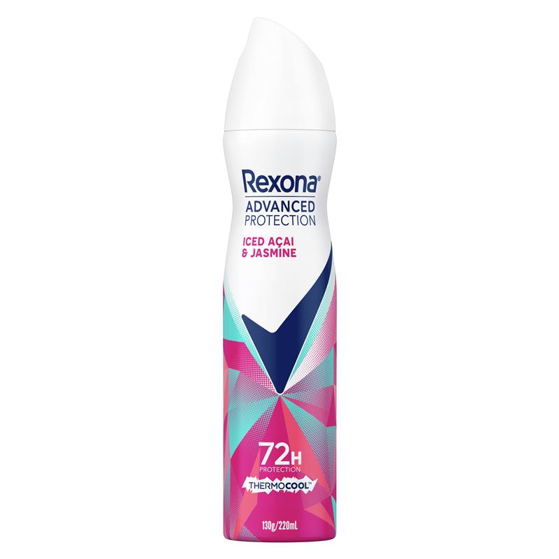 Rexona Women Advanced Antiperspirant Aerosol Thermocool Frozen Acai & Jasmine 220ml