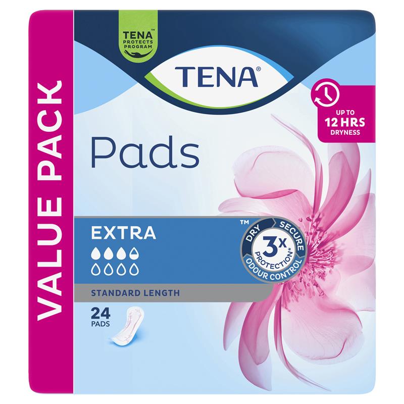 TENA Pad Extra Standard 24 Pack