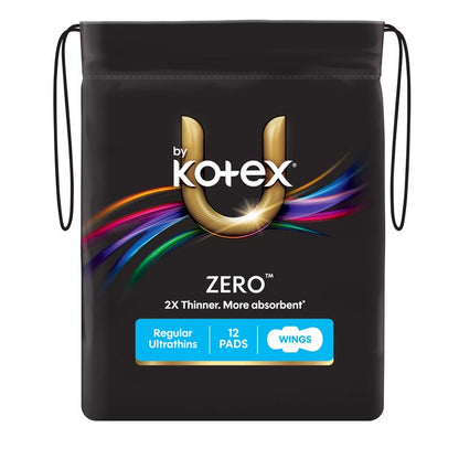 U by Kotex Zero Regular Wing 12 Pack