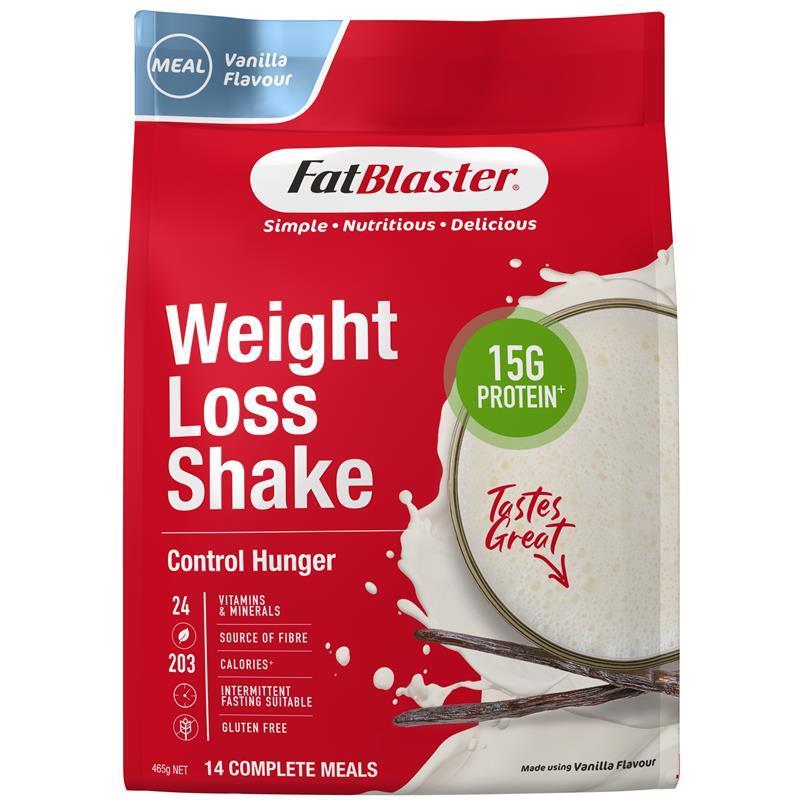 Fatblaster Weight Loss Shake Red Pouch Vanilla 465g