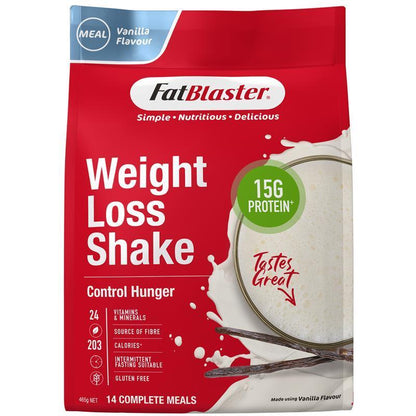 Fatblaster Weight Loss Shake Red Pouch Vanilla 465g