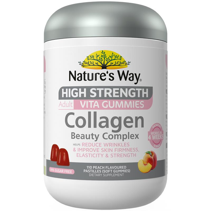 Nature's Way Adult Vita Gummies Sugar Free High Strength Collagen 110 Gummies Exclusive Size