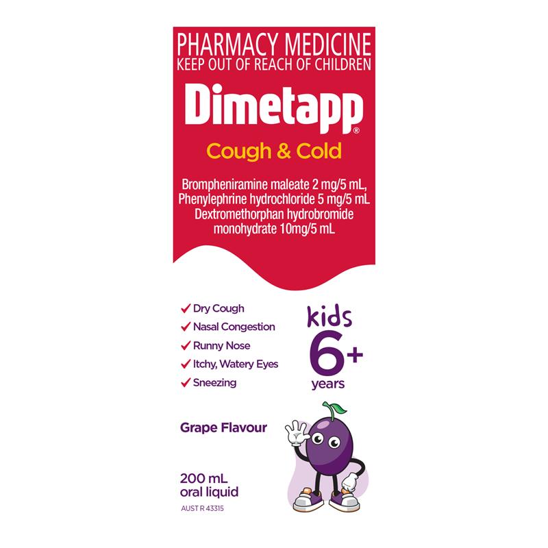 Dimetapp Cough and Cold 200mL