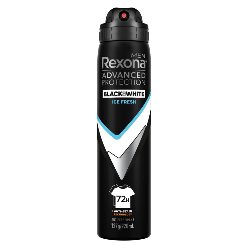 Rexona Men Advanced Antiperspirant Aerosol Invisible Dry Ice Fresh 220ml
