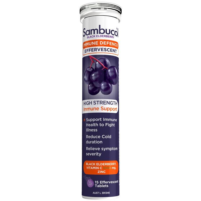 Sambucol HS Immune Defence 15 Effervescent Tablets