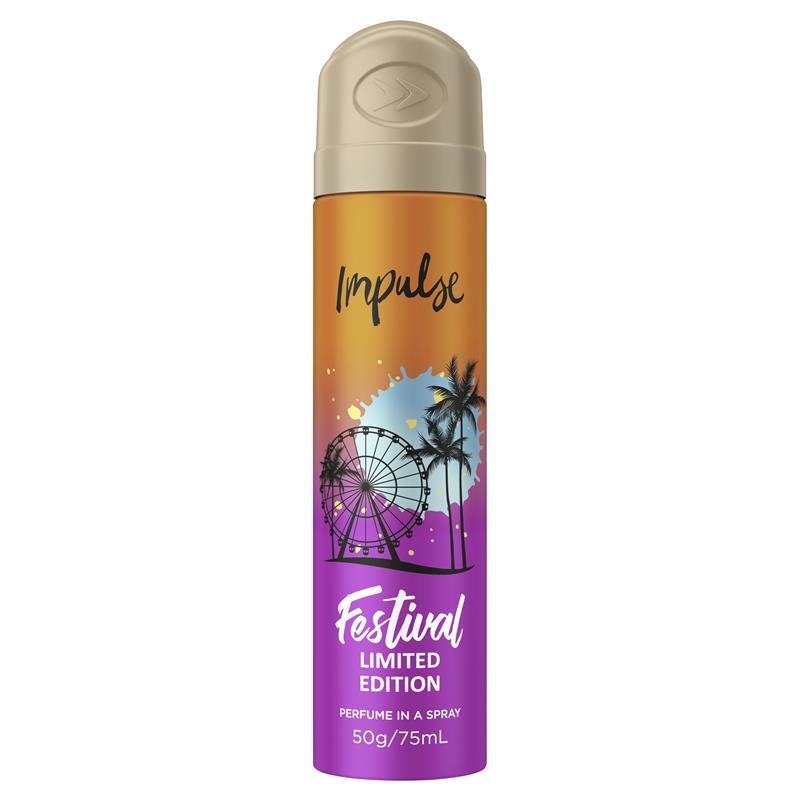 Impulse Body Spray Festival 75ml