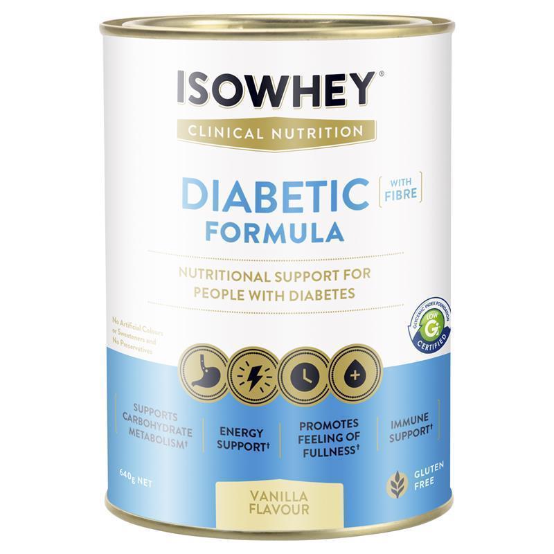 IsoWhey Clinical Nutrition Diabetic Formula Vanilla 640g