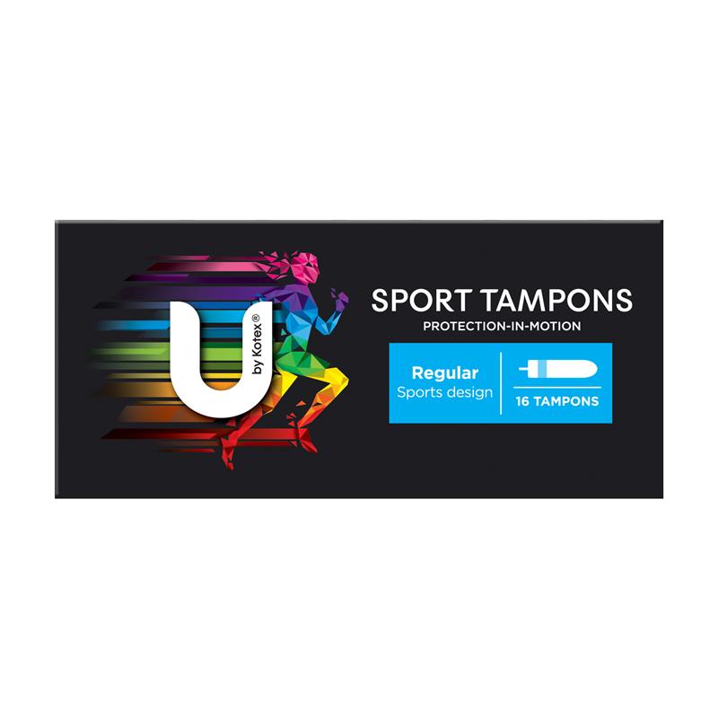 U By Kotex Sport Tampons Regular 16 Pack