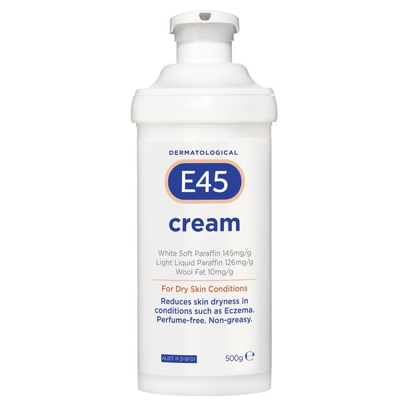E45 Dermatological Cream Pump 500g