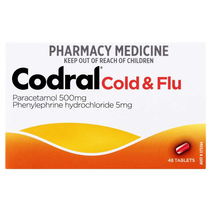 Codral PE Cold & Flu Tablets 48 Pack