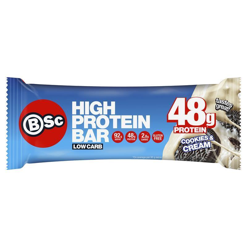 BSc High Protein Bar Cookies & Cream 92g