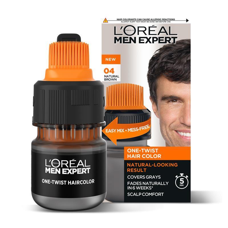 L'Oreal Paris Men Expert One Twist Hair Colour 04 Medium Brown