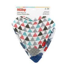 Nuby Muslin Bandana Bib with Teething Corner Girl 2 Pack