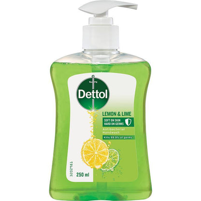 Dettol Antibacterial Liquid Hand Wash Lemon & Lime 250ml
