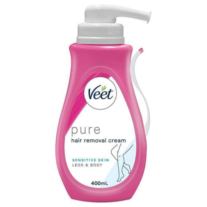 Veet Pure Hair Removal Cream Legs And Body Sensitive Skin 400ml