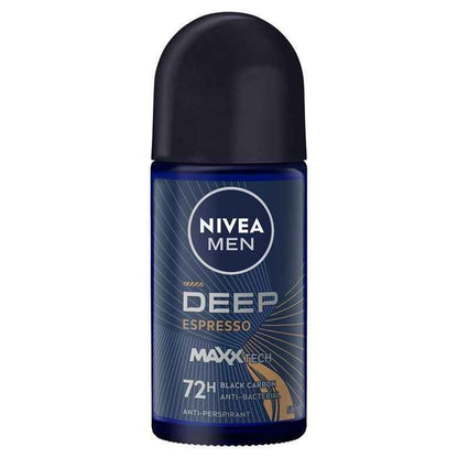 NIVEA MEN Deep Espresso Roll On Deodorant 72H Protection 50ml