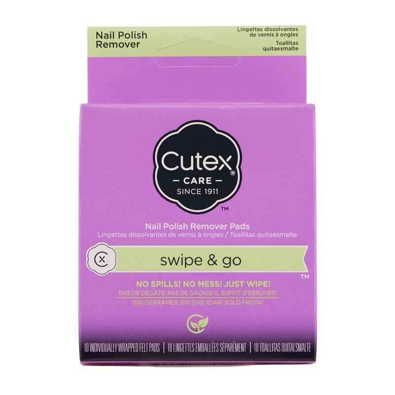 Cutex Swipe & Go Nail Polish Remover Pads 10 Pack