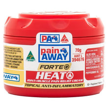 Pain Away Forte + Heat Joint & Muscle Pain Relief Cream 70g
