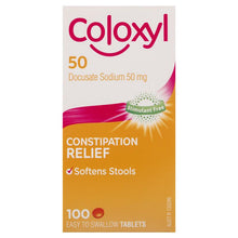 Coloxyl 50mg 100 Tablets Filmcoat