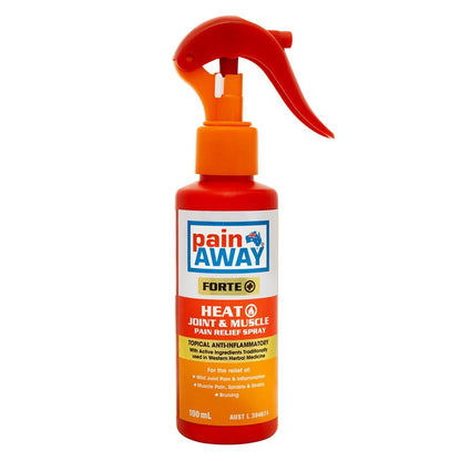 Pain Away Forte+ Heat Joint & Muscle Pain Relief Spray 100ml