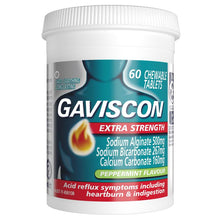 Gaviscon Extra Strength Peppermint 60 Chewable Tablets