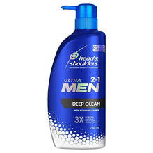 Head & Shoulders Ultramen 2in1 Deep Clean Anti Dandruff Shampoo & Conditioner 750ml - GimmeNow