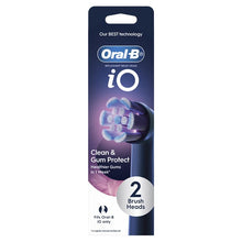 Oral B Power Toothbrush iO Clean and Gum Protect Refills Black 2 Pack