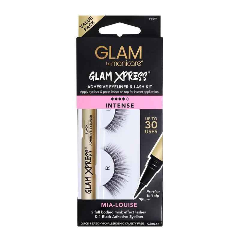 Glam By Manicare Glam Xpress Mia-Louise Adhesive Eyeliner & Lash Kit
