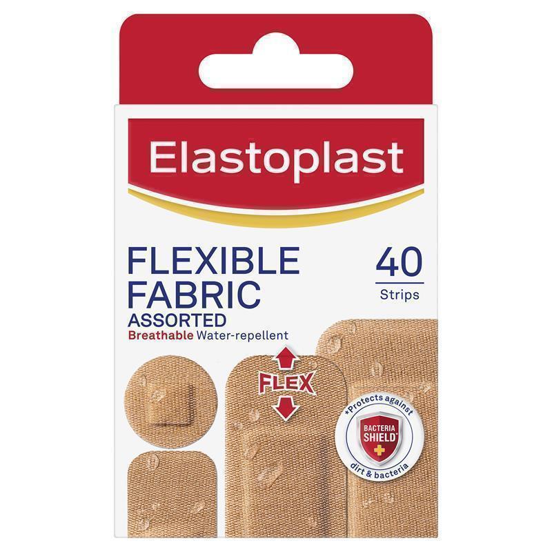 Elastoplast Flexible Fabric Strips Assorted 40 Pack