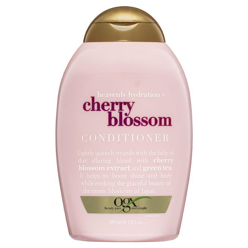 Ogx Heavenly Hydration + Shine Cherry Blossom Conditioner For Thin And Fine Hair 385mL