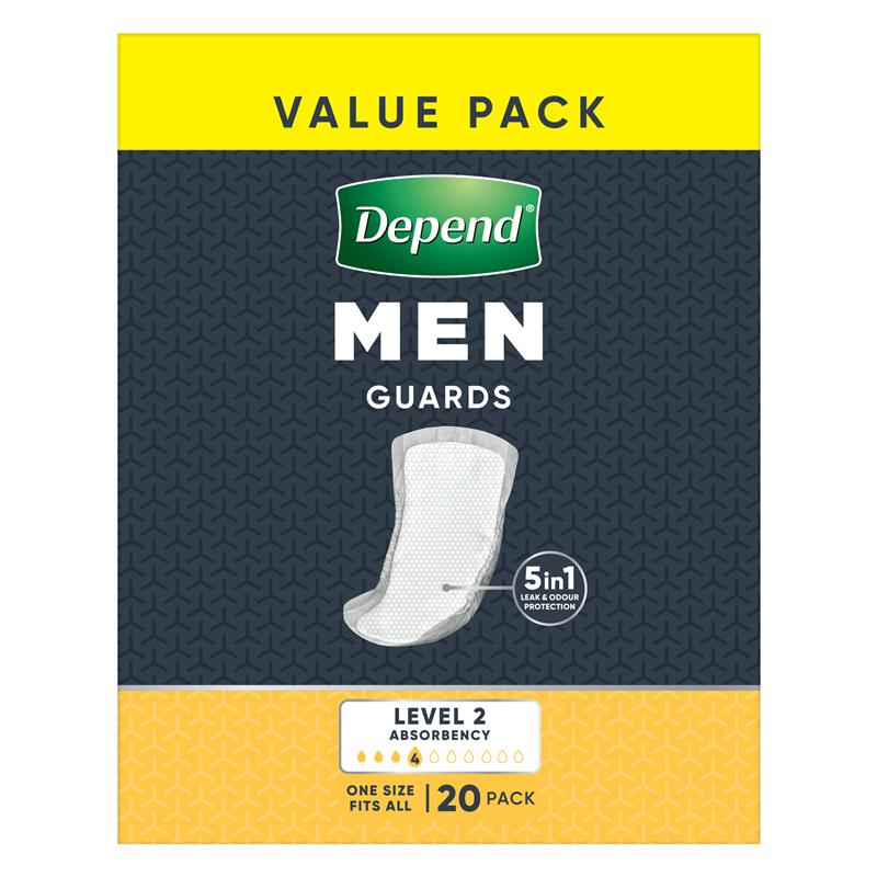 Depend for Men Guards 20 Bulk Pack