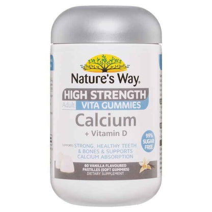 Nature's Way Adult Vita Gummies Sugar Free High Strength Calcium 60 Gummies