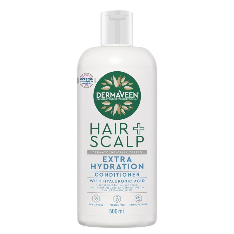 DermaVeen Hair + Scalp Extra Hydration Conditioner 500ml
