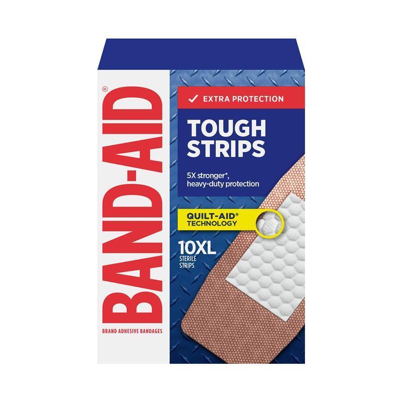 Band-Aid Tough Strips Extra Large Fabric Strips 10 Pack