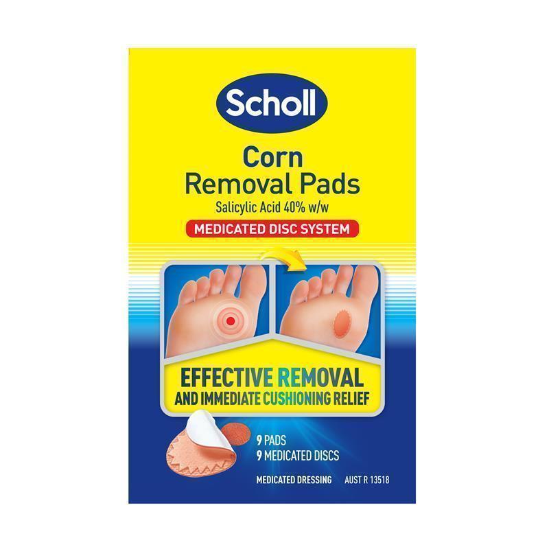 Scholl Corn Removal Medicated Disc Pads System 9 Pack