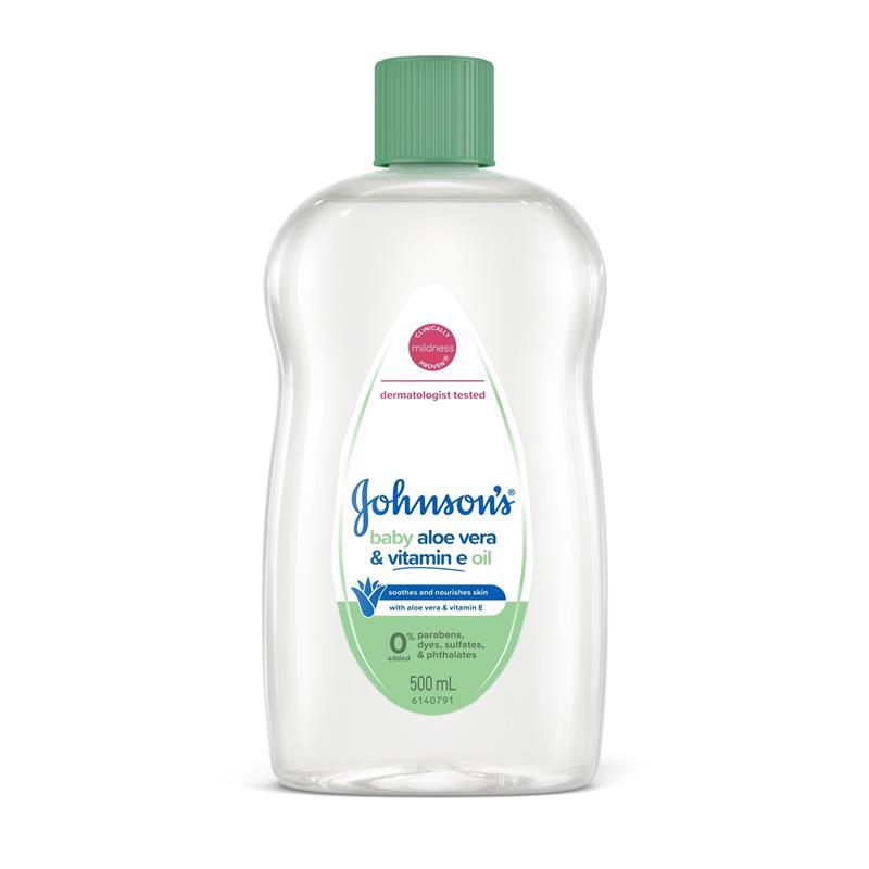 Johnson's Baby Oil with Aloe Vera & Vitamin E 500mL