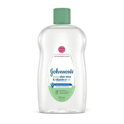 Johnson's Baby Oil with Aloe Vera & Vitamin E 500mL