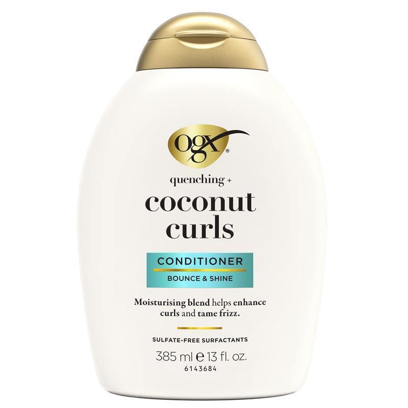 Ogx Quenching + Coconut Curls Conditioner For Curly Hair 385mL