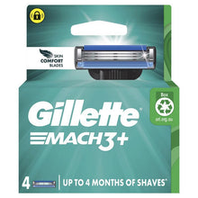 Gillette Mach 3+ Replacement Razor Blades 4 Pack