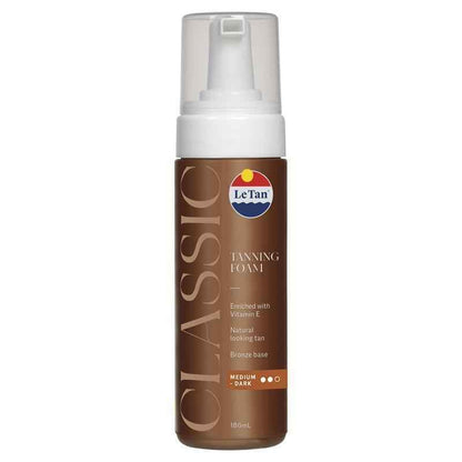 Le Tan Classic Tan Self Tanning Foam Medium Dark 180ml
