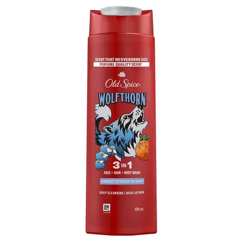 Old Spice Wolfthorn 3 in 1 Body Wash 400ml