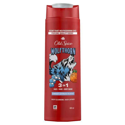 Old Spice Wolfthorn 3 in 1 Body Wash 400ml