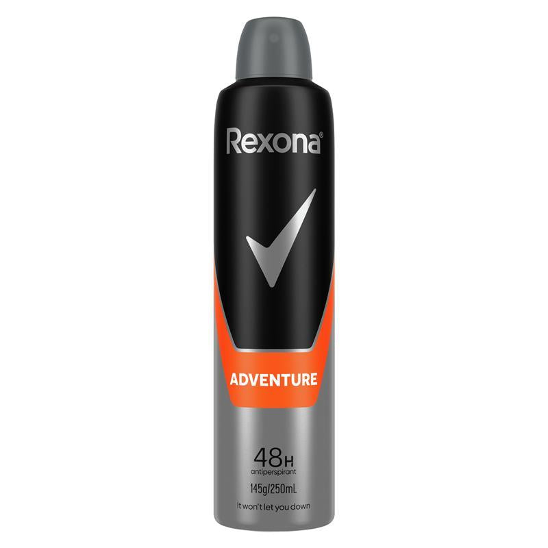 REXONA Men Antiperspirant Aerosol Deodorant Adventure 250ml - GimmeNow